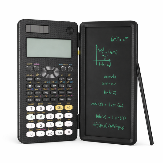 Mini Scientific Calculator with Writing Tablet